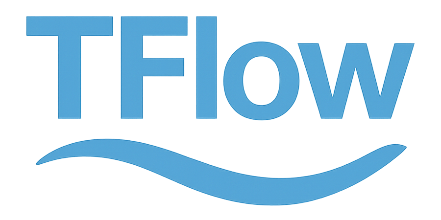 T flow dark logo